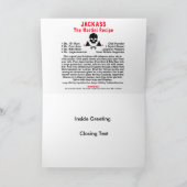 Groet, Notitiekaart - JACKASS, De Martini (Binnen)