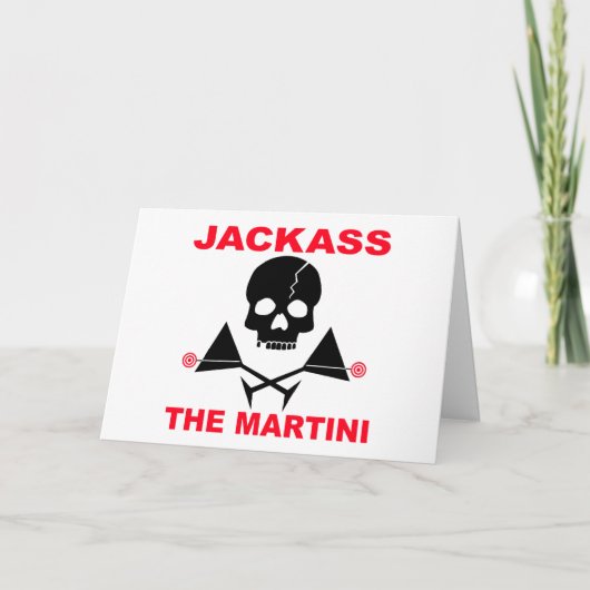 Groet, Notitiekaart - JACKASS, De Martini (Voorkant)