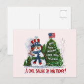 Groet onze troepen briefkaart (Voorkant / Achterkant)