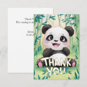  groet Panda Bedankkaart (Voorkant / Achterkant)