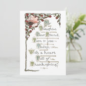   groet Thanksgiving Feestdagenkaart (Staand voorkant)