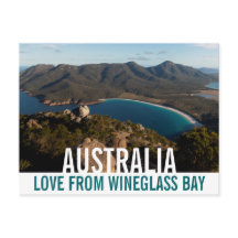 Groet uit Australië Tasmanië Wineglass Bay