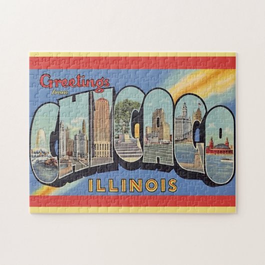 groet uit Chicago Legpuzzel (Horizontaal)