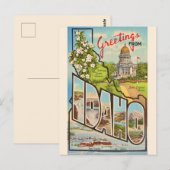 Groet uit de staat Idaho Briefkaart (Voorkant / Achterkant)