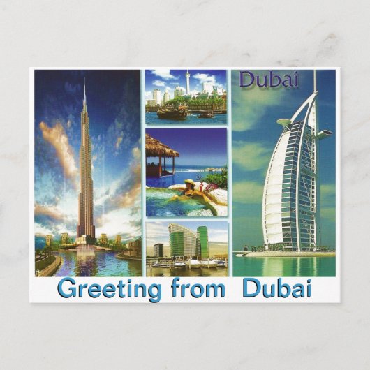 Groet uit Dubai door Mojisola A Gbadamosi Briefkaart (Voorkant)