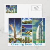 Groet uit Dubai door Mojisola A Gbadamosi Briefkaart (Voorkant / Achterkant)