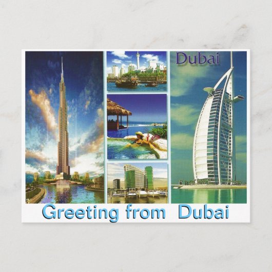 Groet uit Dubai door Mojisola A Gbadamosi Briefkaart (Voorkant)