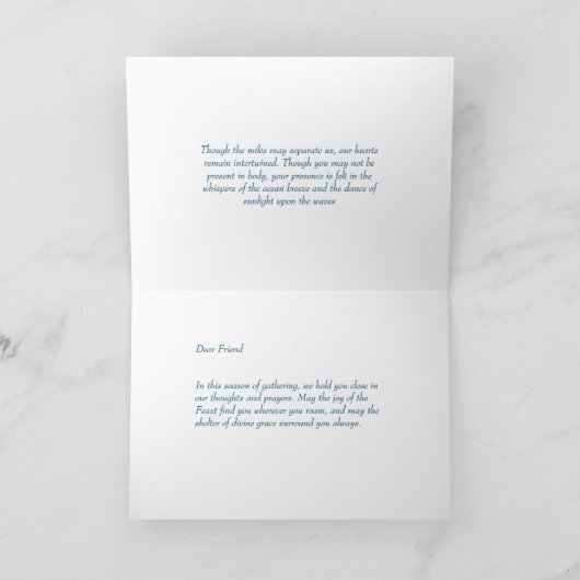 Groet uit Florida voor het feest van Tabernacles Kaart (Binnen)