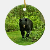 Groet uit het zwarte Beer van Poconos Keramisch Ornament (Voorkant)