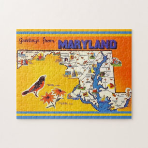 groet uit Maryland Legpuzzel