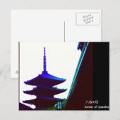 Groet uit toren van yasaka briefkaart (Voorkant / Achterkant)