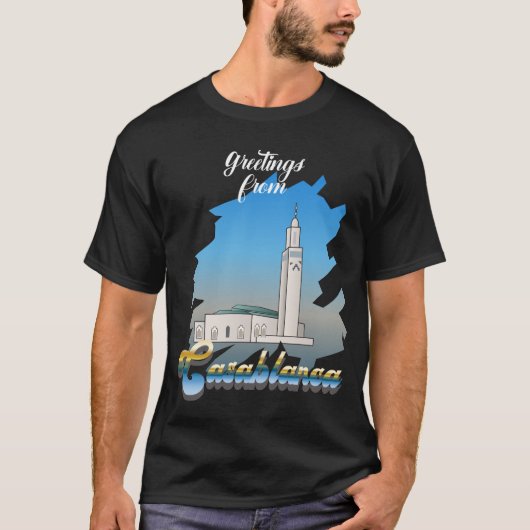 Groet van Casablanca Sign T-shirt (Voorkant)