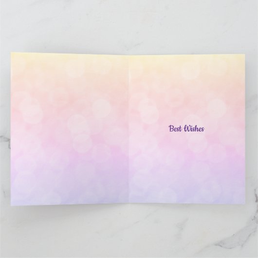 Groet van de Fee van de Verjaardag van meisjes de Kaart (Binnen)