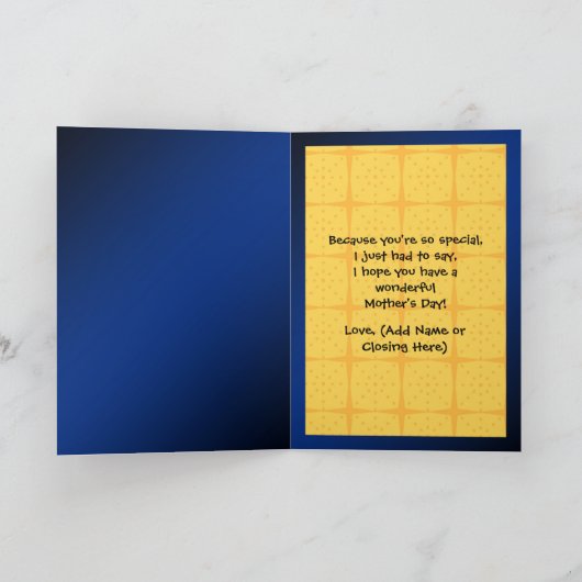 Groet van de Moederdag Kawaii Kaart (Binnen)