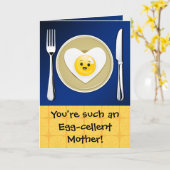 Groet van de Moederdag Kawaii Kaart (Gele Bloem)