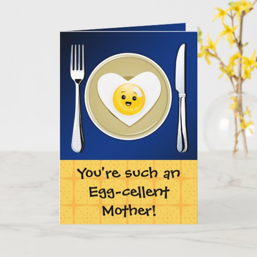 Groet van de Moederdag Kawaii Kaart (Gele Bloem)