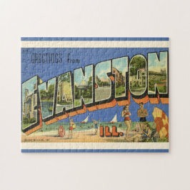 Groet van Evanston ILL 11x14 Legpuzzel