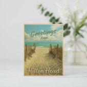 Groet van Hilton Head Island 2025 Briefkaart (Staand voorkant)