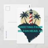 Groet van Hilton Head Island 2025 Briefkaart (Voorkant / Achterkant)
