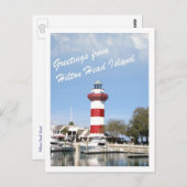 Groet van Hilton Head Island Briefkaart (Voorkant / Achterkant)