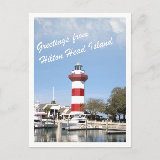 Groet van Hilton Head Island Briefkaart (Voorkant)