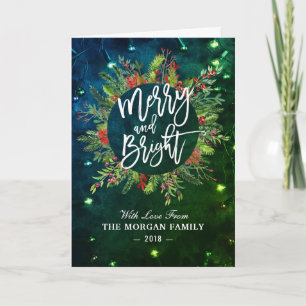 Groet van Kerstmis van de Wensen van de vakantie Feestdagen Kaart
