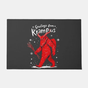 Groet van Krampus Kerstmis  Deurmat