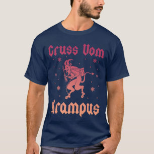 Groet van Krampus Kerstmis Horror Folklore Krampu T-shirt
