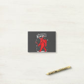 Groet van Krampus Kerstmis Post-it® Notes (Op bureau)