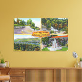 Groet van met Schilderachtig Uitzichten Canvas Afdruk (Insitu (Woonkamer))