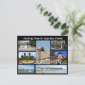 Groet van St. Augustine Briefkaart (Staand voorkant)