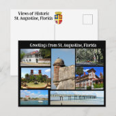Groet van St. Augustine Briefkaart (Voorkant / Achterkant)