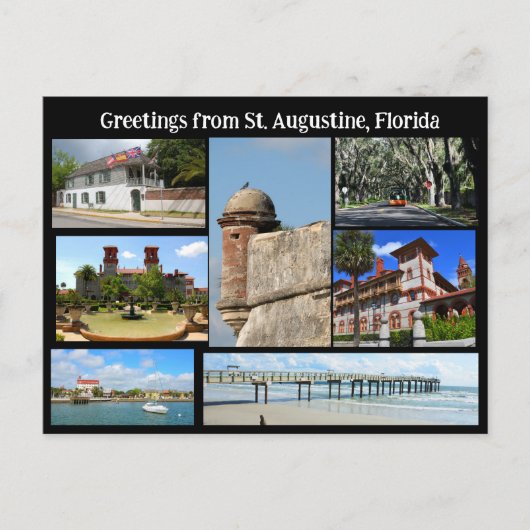 Groet van St. Augustine Briefkaart (Voorkant)