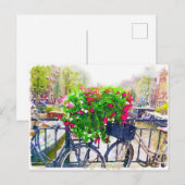 Groet vanuit Amsterdam Ansichtkaart Briefkaart (Voorkant / Achterkant)