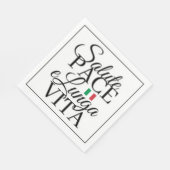 Groet Vrede en Lang Leven Servet (Hoek)