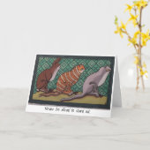   Groet: Wees nooit bang om op te staan Kaart (Gele Bloem)