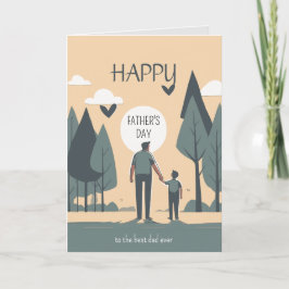 Groeten aan de beste papa ooit, mooi en grappig bedankkaart