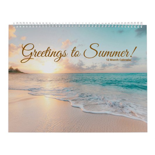 Groeten aan de zomer! kalender (Hoes)