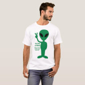 Groeten, aardbewoners! t-shirt (Voorkant volledig)