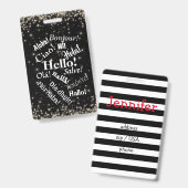 Groeten! Bagagelabel of Badge (Voor- en achterkant)