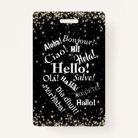 Groeten! bagagelabel of badge (Voorkant)