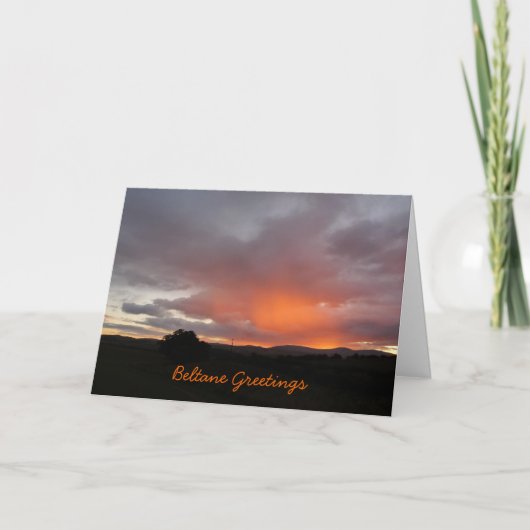 "Groeten Beltane " Kaart (Voorkant)