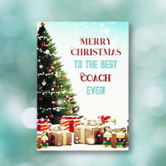 Groeten! Beste Coach Kerstkaart Kaart