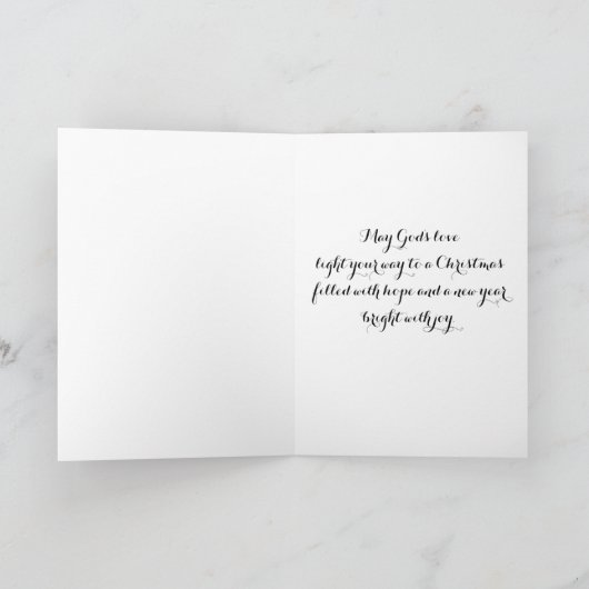 Groeten bij Kerstkaart Kaart (Binnen)