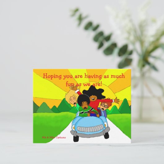 Groeten Briefkaart (Staand voorkant)