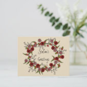 Groeten Briefkaart van het seizoen (Staand voorkant)