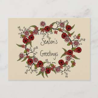 Groeten Briefkaart van het seizoen