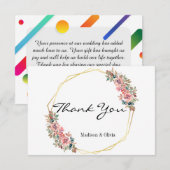 Groeten Dank u kaarten (Voorkant / Achterkant)