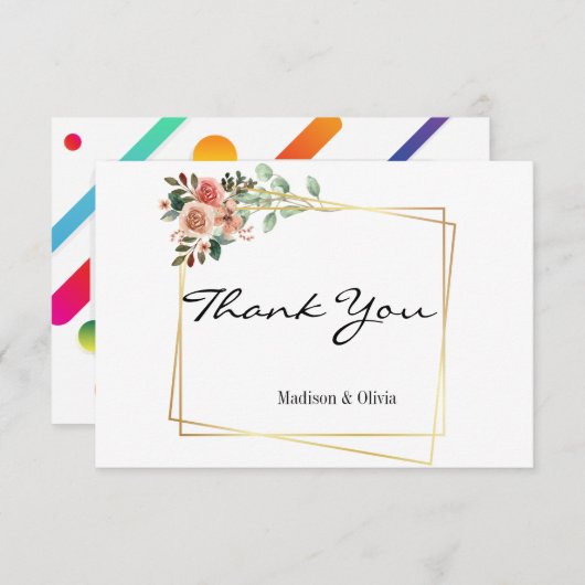 Groeten Dank u kaarten (Voorkant / Achterkant)