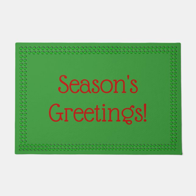 Groeten Doormat, 24 inch x 36 inch Deurmat (Voorkant)